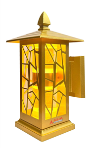 Đèn cột 2 đầu - Kim Cương - Thân sơn mầu đồng