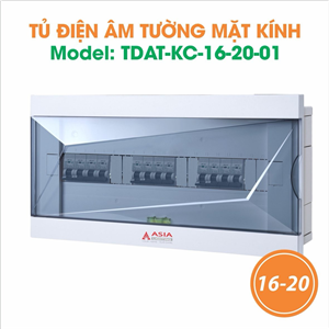 Tủ điện âm tường mặt kính - Model 16-20