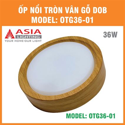 Ốp nổi tròn vân gỗ 36W - DOB