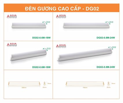 Đèn gương cao cấp DG02-0.8M-24W