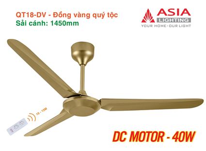 Quạt trần cao cấp 03 cánh - QT18 - DC Motor 